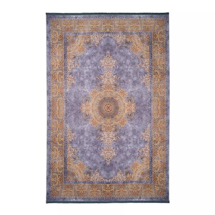 فرش ماشینی ورساچه طرح 300401 طوسی 1200 شانه