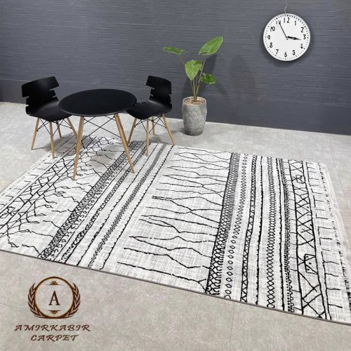 فرش مراکشی کد 40151 کرم