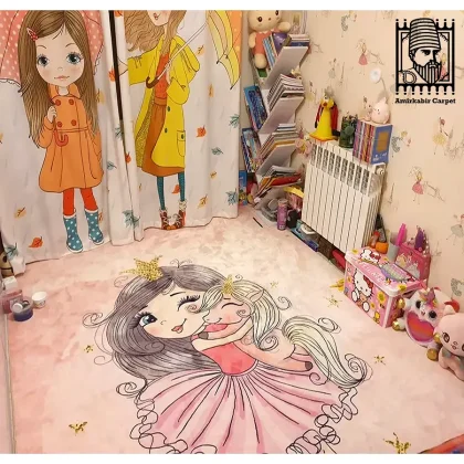 فرش کودک طرح پرنسس و یونیکورن کد 101210