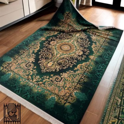 فرش 1200 شانه نئو کلاسیک کد 006052 سبز