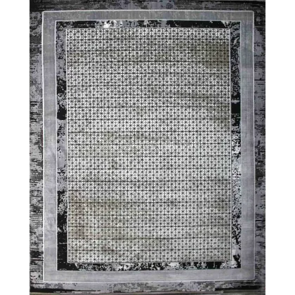 فرش مدرن روما کد 40146 کرم طوسی