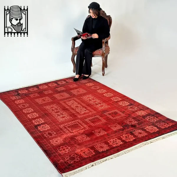 فرش طرح یاقوت کد Q 00203 کلکسیون تینتا 1200 شانه