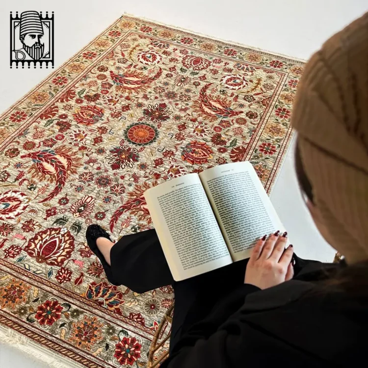 فرش طرح یاقوت کد Q 02809 کلکسیون تینتا 1200 شانه