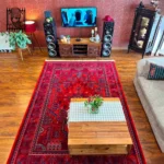 فرش طرح درختی لاکی سرمه ای کلکسیون آوانگارد 1200 شانه