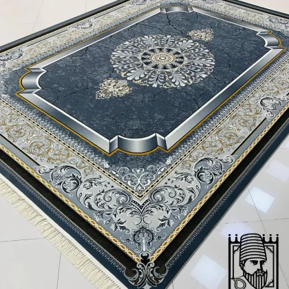 فرش طرح موج دودی 700 شانه ده رنگ