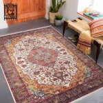 فرش سنتی کد 100354 کرم