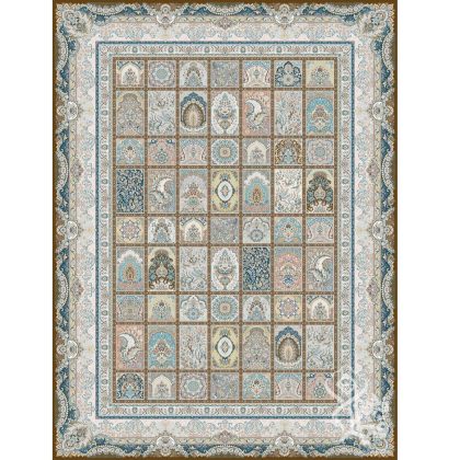 فرش طرح مهرو شکلاتی 1500 شانه قیطران