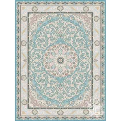 فرش طرح آزیتا آبی 1500 شانه قیطران