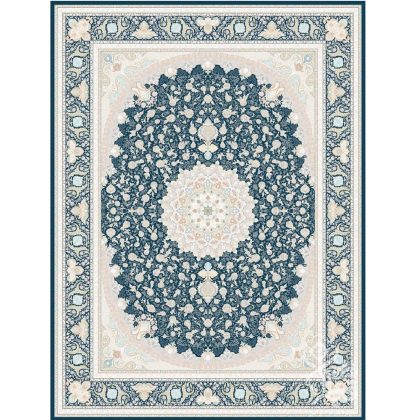 فرش طرح سلطان سرمه ای 1500 شانه قیطران