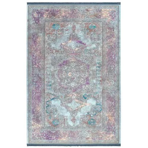 فرش نوستالوژیا طرح 300616 آبی 1200 شانه