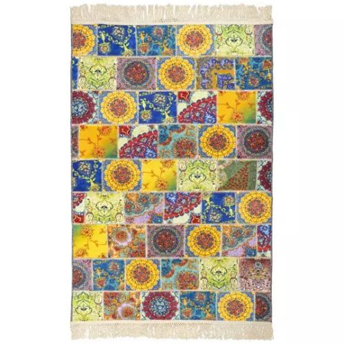 فرش تکه دوزی کد GB7608 تمام رنگ 700 شانه2