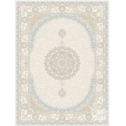 فرش طرح مستانه کرم 1500 شانه قیطران