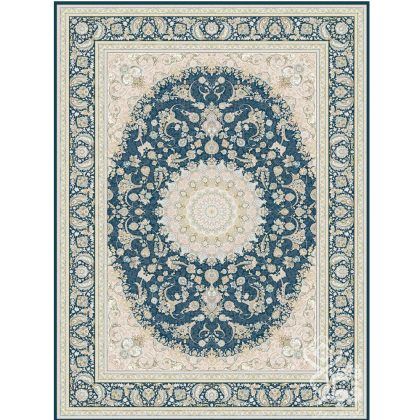 فرش طرح بهناز سرمه ای 1500 شانه قیطران