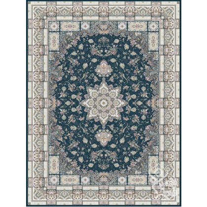 فرش طرح سوفیا سرمه ای 1500 شانه قیطران