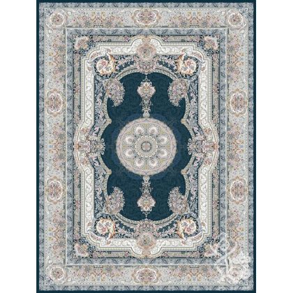 فرش طرح السا سرمه ای 1500 شانه قیطران