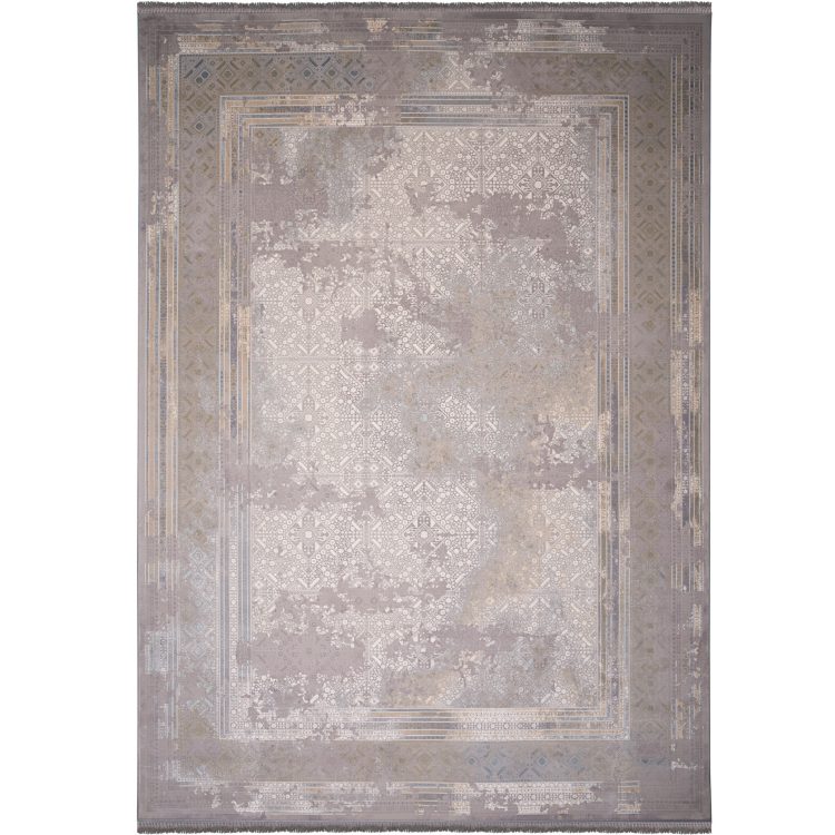 فرش وینتیج کد 7126 نقره ای 1200 شانه ایده آل