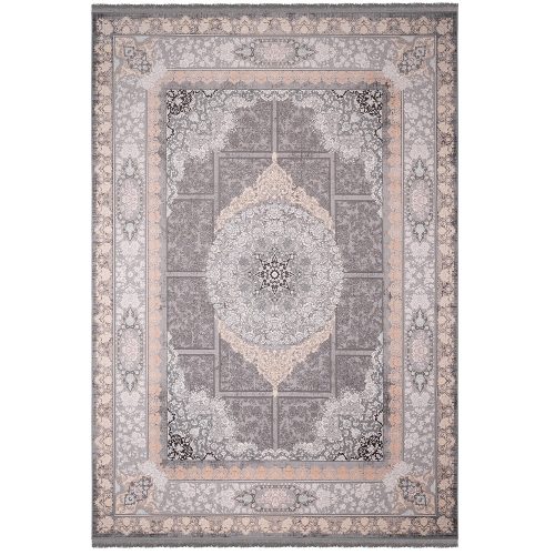 فرش وینتیج کد 7521 نقره ای 1200 شانه ایده آل