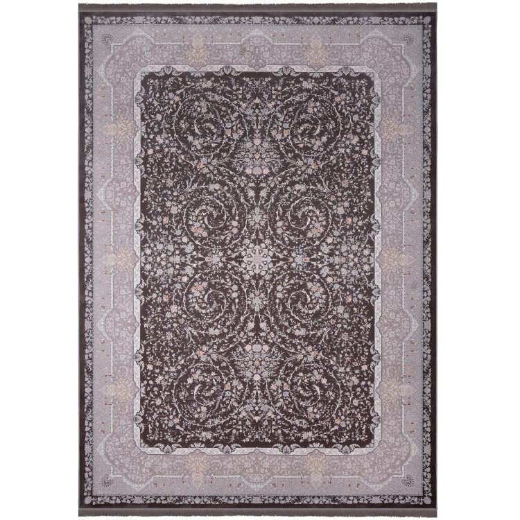 فرش طرح روناک قهوه ای 1200 شانه