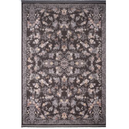 فرش طرح گلبهار قهوه ای 1200 شانه