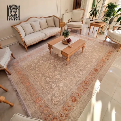 فرش بهار آجری 1200 شانه گل‌ برجسته
