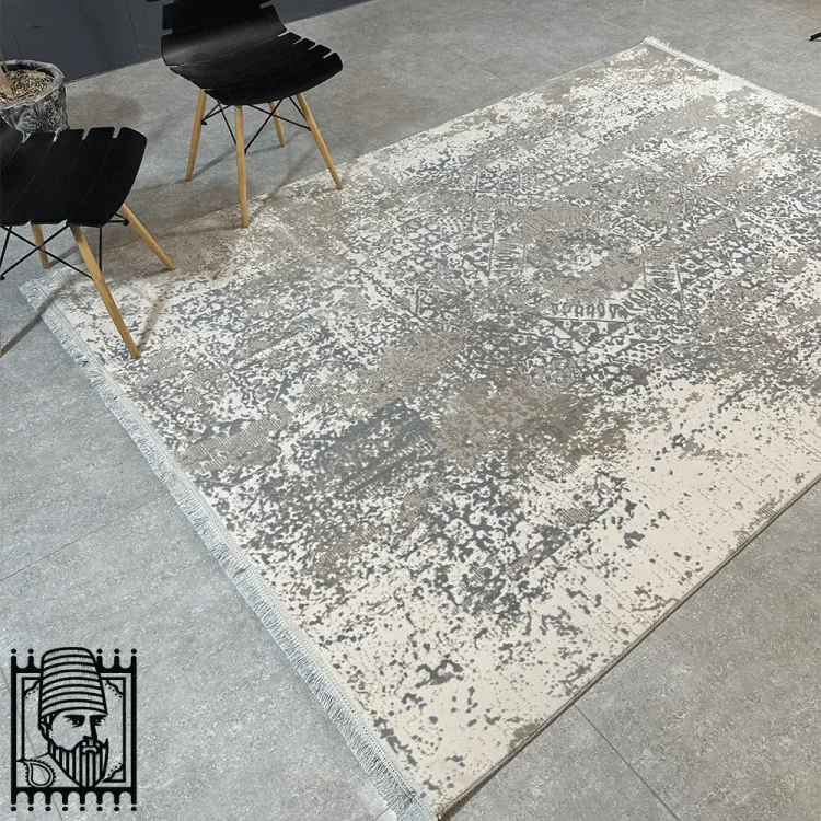 فرش مدرن روما کد 42014 بژ