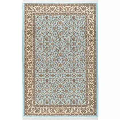 فرش 1500 شانه طرح دستباف 20010140 آبی