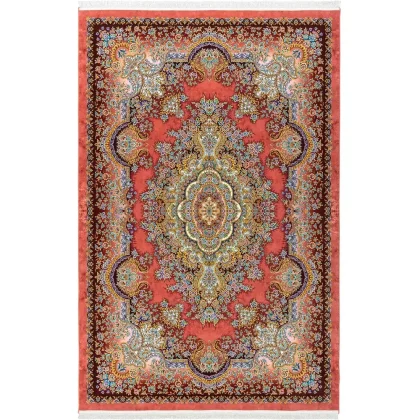 فرش 1500 شانه طرح دستباف 20011134 قرمز