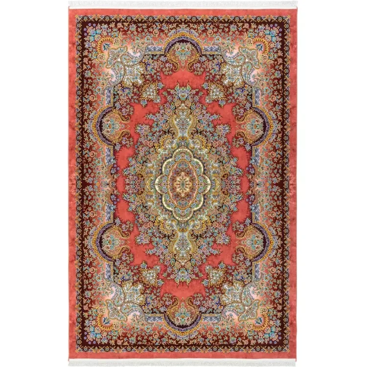 فرش 1500 شانه طرح دستباف 20011134 قرمز