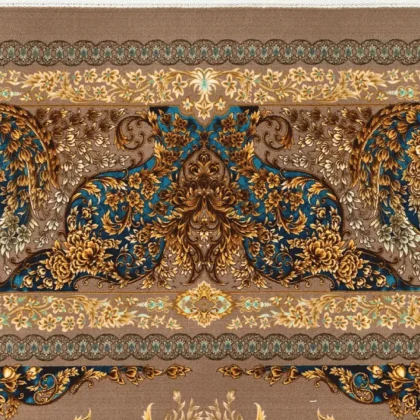 فرش 1500 شانه طرح دستباف 200112 خاکی