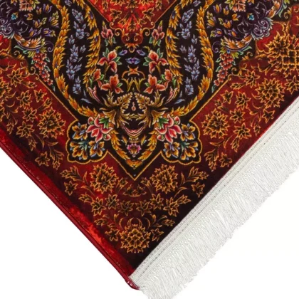 فرش 1500 شانه طرح دستباف 2001134 قرمز