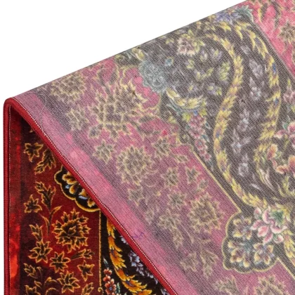 فرش 1500 شانه طرح دستباف 2001134 قرمز