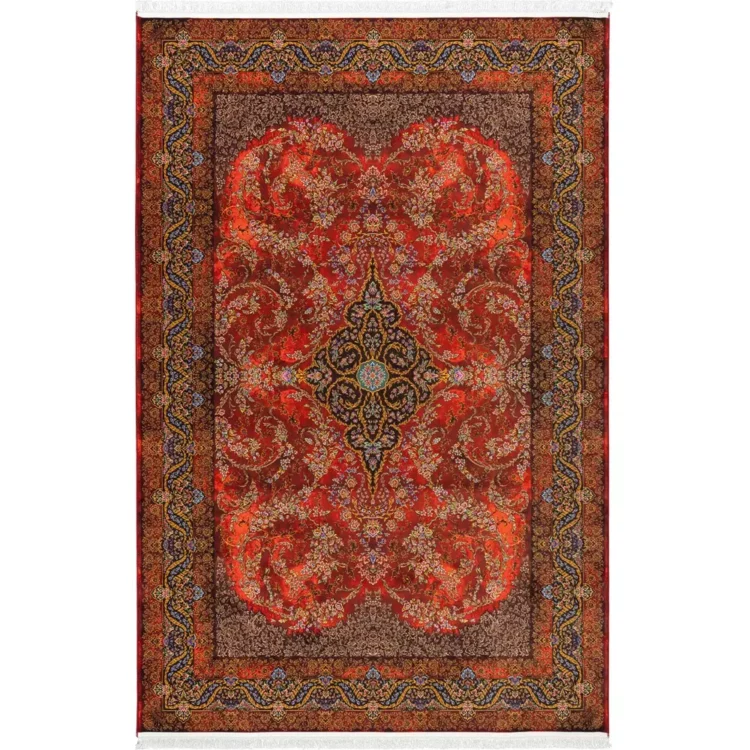 فرش 1500 شانه طرح دستباف 2001134 قرمز