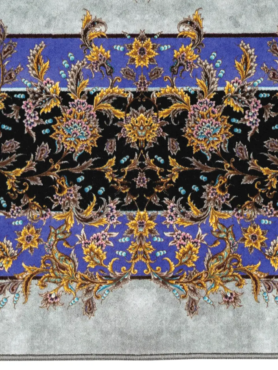 فرش 1500 شانه طرح دستباف 20014162 طوسی