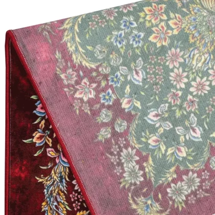 فرش 1500 شانه طرح دستباف 2003138 عنابی