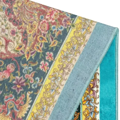 فرش 1500 شانه طرح دستباف 2004182 دریایی