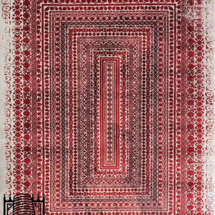 فرش مدرن آروین کد 73070 دودی لاکی