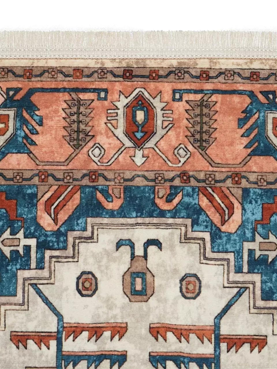 فرش سنتی کد 100342 کرم 1000 شانه