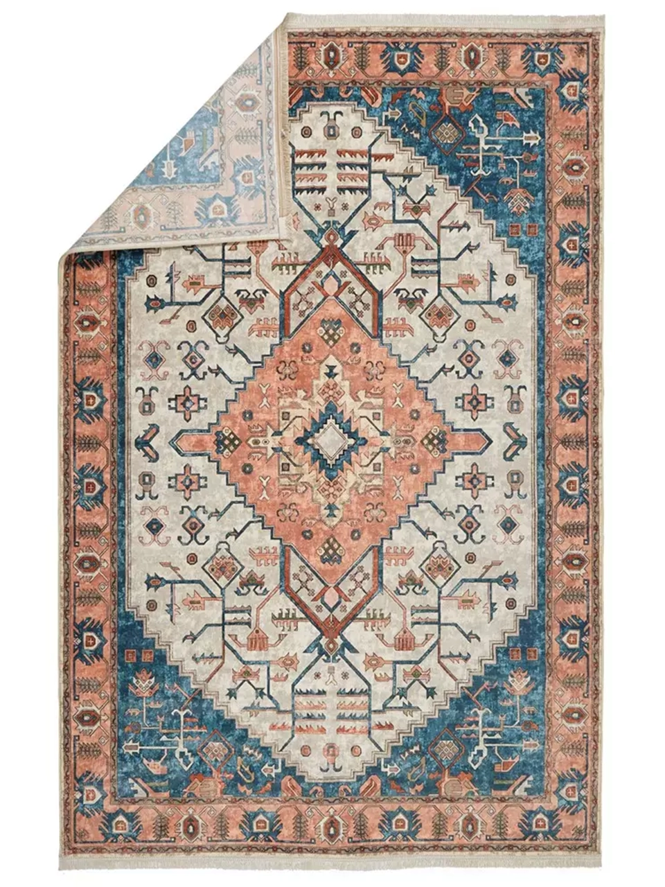 فرش سنتی کد 100342 کرم 1000 شانه