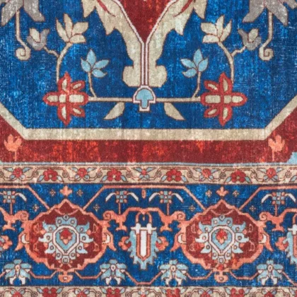 فرش سنتی کد 100343 سرمه ای 1000 شانه