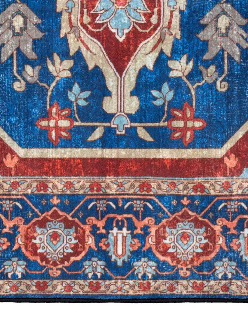 فرش سنتی کد 100343 سرمه ای 1000 شانه