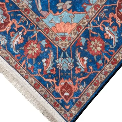 فرش سنتی کد 100343 سرمه ای 1000 شانه