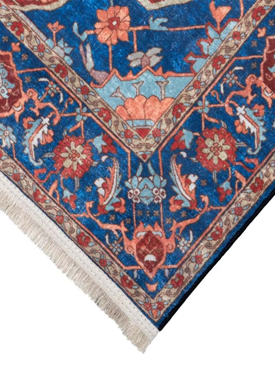 فرش سنتی کد 100343 سرمه ای 1000 شانه