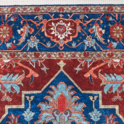 فرش سنتی کد 100343 سرمه ای 1000 شانه