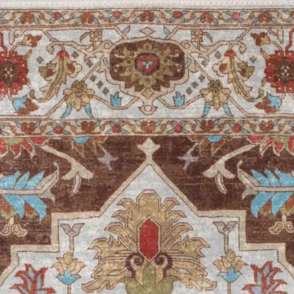 فرش سنتی کد 100343 کرم 1000 شانه