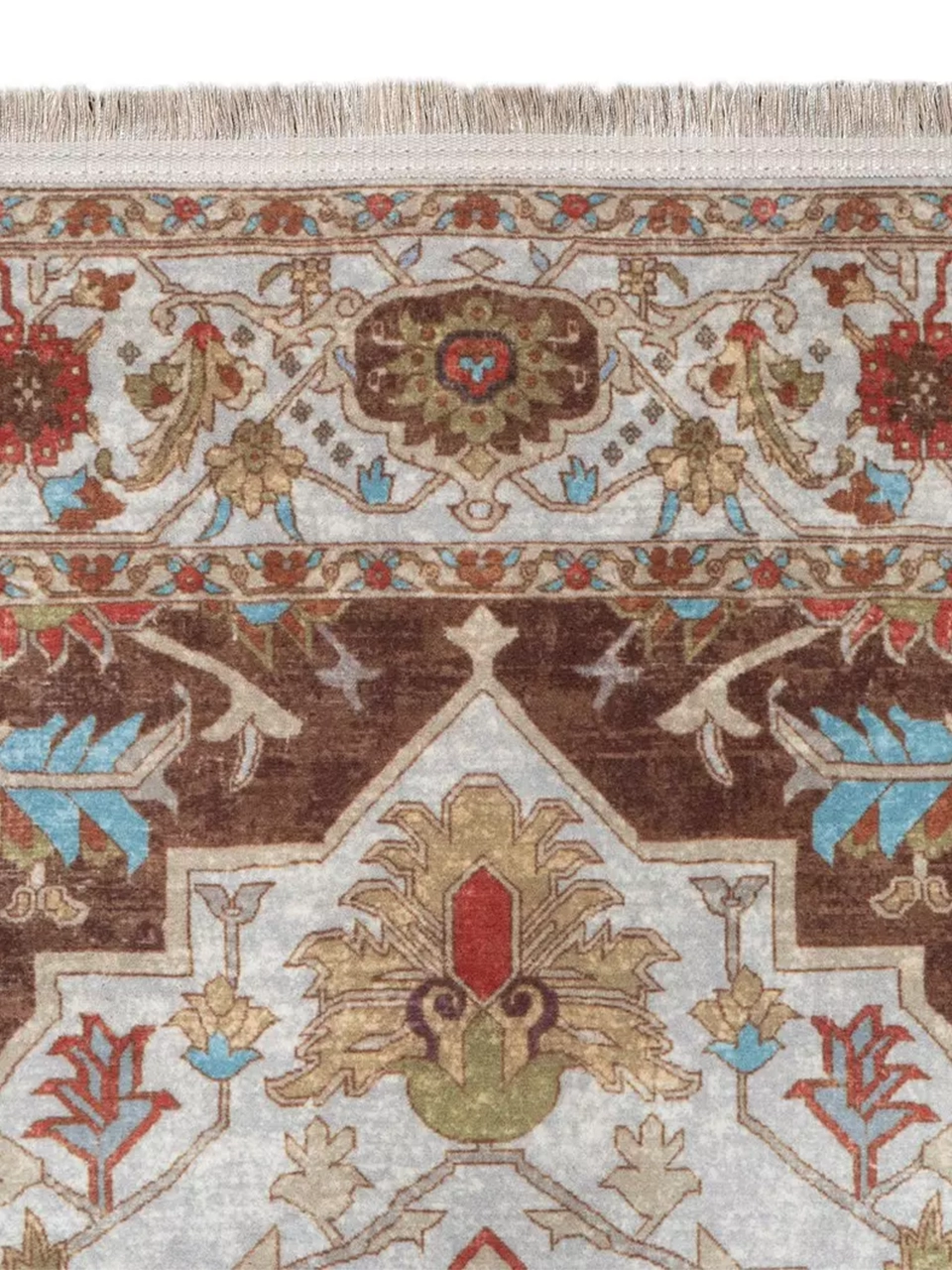 فرش سنتی کد 100343 کرم 1000 شانه