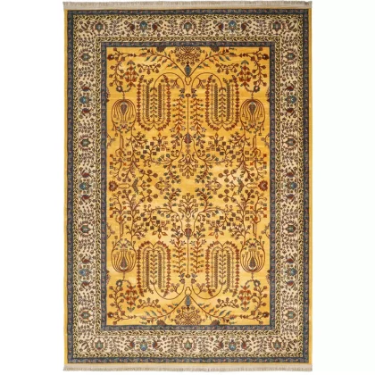 فرش سنتی کد 100352 طلایی 1000 شانه