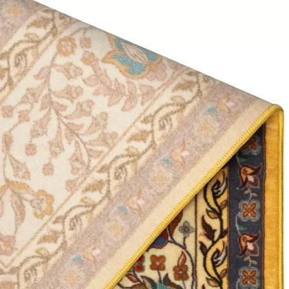 فرش سنتی کد 100352 طلایی 1000 شانه