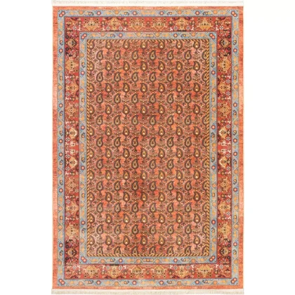 فرش سنتی کد 25CS0160 عنابی 1000 شانه