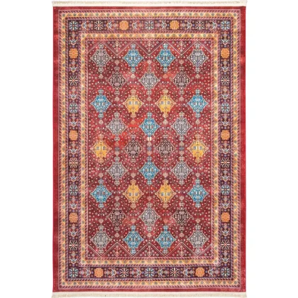 فرش سنتی کد 25CS0190 عنابی 1000 شانه