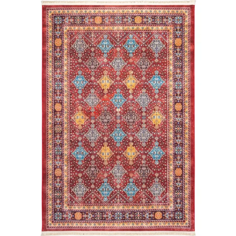 فرش سنتی کد 25CS0190 عنابی 1000 شانه